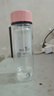富光拾喜玻璃杯带茶隔水杯男女士便携创意双层泡茶杯子 粉色320ml 实拍图