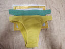 雀喜美高叉半包臀内裤女简约运动健身蜜桃臀透气高弹纯棉裆性感低腰 【黄色x】-040 1条 XL 【120-145斤】 实拍图