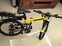 EROADE德国折叠山地自行车男成人青少年学生超轻便携铝合金越野变速赛车 黄色【宙马X4】shimano双油碟 24寸-适合身高150-170cm 18速 实拍图