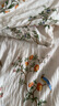 全棉时代纯棉新生婴儿连体衣服新款抗菌纱布宝宝春夏满月服和袍 繁花似锦【四季款】 90cm （1-2岁） 实拍图