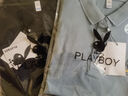 花花公子（PLAYBOY）高档100%纯棉夏季短袖t恤男士高档翻领polo衫透气吸汗休闲上衣 短袖YW7702黑色 XL 175建议135-150斤 实拍图