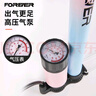 永久打气筒便携自行车家用高压泵篮球气管子充气筒电动车汽 蓝精准表 实拍图