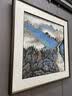 琅櫃坊手绘山水国画玄关水墨画办公室茶室高山流水中式装饰画名家书画 A-山中早春 画芯加框90-90CM 实拍图