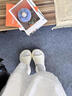 邦帛世拖鞋女外穿厚底增高跟夏季防滑松糕踩屎感网红沙滩一字拖凉拖鞋 米白拖鞋【增高8cm】 38-39 （适合37/38码穿） 实拍图