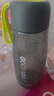 茶花塑料杯随手杯男女大容量学生杯子户外便携带盖杯子简约防漏水杯 【带滤网可拆卸】绿色 520ml 实拍图