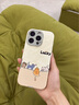 圣图朗小羊皮可爱熊猫适用phone15promax苹果14手机壳新款16pro情侣12男女生防摔11磨砂硅胶13全包保护套 小羊皮 -杏白底四只猫咪Lucky  iPhone 16 pro 实拍图