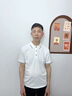 罗蒙【父亲节礼物】冰丝短袖t恤男夏季薄款男士透气polo翻领衫半袖 藏青+灰蓝 XL (建议125-140斤) 实拍图