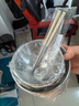 诗嘉丽碗筷套装单人一套不锈钢碗家用碗个人专用餐具饭碗一人用碗碟套装 大碗+小碗+筷勺【绿色】 14cm 实拍图