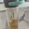 乐扣乐扣茶水分离玻璃杯双层过滤泡茶水杯耐高温便携水杯女生随手杯大容量 薄荷色 250ml 实拍图