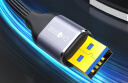 秋叶原 USB3.0延长线 公对母 AM/AF 高速传输数据连接线 U盘鼠标键盘转接加长线 铝壳编织 3米 QS591T3 实拍图