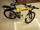 EROADE德国折叠山地自行车男成人青少年学生超轻便携铝合金越野变速赛车 黄色【宙马X4】shimano双油碟 24寸-适合身高150-170cm 18速 实拍图