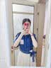 哈鲁迪连衣裙女2026夏装新款法式气质设计感衣服小众小个子长裙子夏季女 蓝色 S 【90-108斤】 实拍图