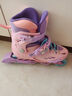 斯威（SWAY）溜冰鞋儿童男女童中小学专业轮滑鞋平花休闲滑冰旱冰鞋成人直排轮 清新粉+一体支架 S (适合3-7岁)日常鞋码27-32 实拍图
