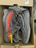 阿迪达斯（adidas）Yeezy350夏季男鞋灰橙椰子跑步鞋GW1229UK8.0码42 实拍图