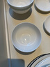 松发瓷器简瓷釉下彩家用陶瓷碗碟简约纯白米饭碗盘子餐具碗盘组合 简瓷6.5英寸碗2个装 实拍图