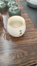 汝窑冰裂茶杯水杯主人杯创意品茗杯茶道杯龙蛋杯茶盏功夫茶具 汝窑禅定杯-如意 100ml以下 实拍图