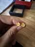 周六福朱槿花黄金耳钉足金999耳饰七夕礼物计价 A0910969一对 约0.76g 实拍图