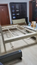 单人床实木床1.2米1.5米双人床架出租房屋卧室简易木头硬板小床 【透气款】实木床+床垫-40cm高 宽1200mm*长2000mm 实拍图