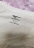 七匹狼短袖T恤男士95%棉高品质纯色背心舒适打底衫运动休闲汗衫半袖内衣 鸡心领白色单条装-纯棉吸汗透气 3XL (185) 推荐体重160-180斤 实拍图