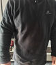 探拓（TECTOP）抓绒衣 户外加厚保暖男抓绒衣纯色立领半开衫柔软舒适抓绒衣 MZRY033 男款黑色 L 实拍图
