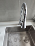 松派厨房水槽304不锈钢水槽双改大单槽水池盆洗菜盆台下盆洗碗槽 右排0涂层+抽拉龙头 550*450mm【国标SUS304假一赔十】 实拍图