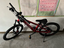喜德盛青少年自行车童车中国风20/22寸铝架碟刹变速6-10男女孩山地车 22寸电镀红/镭射银-23款 实拍图