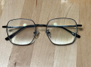 依视路（ESSILOR） 新款商务男镜架时尚镜框女配依视路镜片近视定制眼镜网上配镜 钛+金属-全框-4008BK-黑色 镜框+依视路A4防蓝光1.60现片 实拍图