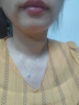 六福珠宝 18K金可摆动钻石项链套链 cMDSKN0049W 共8分/白18K/约2.18克 实拍图