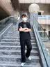 佐优品夏季宽松直筒速干运动冰丝裤子男士休闲裤潮流薄款阔腿长裤男 (两件装)黑色+深灰色 XL (建议体重115-135斤) 实拍图