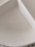 瓷然优品家用减脂肥餐盘分隔陶瓷211盘子早餐餐具一人食定量儿童分格深盘 8花边三格深盘+盖子-白瓷 实拍图