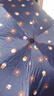 学生可爱雨伞折叠手动伞晴雨两用防晒防紫外线太阳伞折叠遮阳伞 藏青色-防雨防晒/卡通小熊反向 手动 实拍图