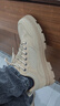 真维斯（Jeanswest）男鞋休闲鞋时尚工装鞋子男潮牌耐磨中帮系带劳保马丁鞋 沙色 40 实拍图