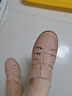 森达凉鞋女外穿夏季沙滩真皮平底软底猪笼罗马凉鞋4CL30BK4 粉色 39 实拍图