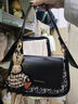 CLEVER & KETCH包包女包腋下包新款轻奢高质感斜挎单肩包 生日礼物送女友 黑色 实拍图