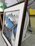 琅櫃坊手绘山水国画玄关水墨画办公室茶室高山流水中式装饰画名家书画 A-山中早春 画芯加框90-90CM 实拍图