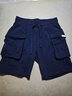 马登工装美式P44针织短裤男大口袋运动五分卫裤阿美咔叽日系休闲裤夏 藏青色 M 实拍图