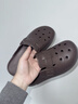 朴西2025新款夏季外穿包头拖鞋男士eva勃肯沙滩防滑一脚蹬凉拖鞋女 博肯棕 久穿不会腻 35-36 实拍图