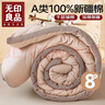 无印良品A类100%新疆棉花被子 秋冬保暖被芯棉被 加厚8斤 200*230cm 实拍图