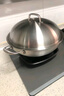 铿锵 双耳炒锅316不锈钢家用电磁炉燃气灶少油烟无涂层炒菜锅大号 316双耳平底炒锅 36cm 实拍图