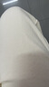 尚都比拉纯棉白色微阔直筒牛仔裤女高腰显瘦休闲复古百搭裤子 奶白色 M 实拍图