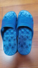 BAIHOU白猴侧漏水防滑按摩镂空男女情侣学生浴室洞洞凉拖鞋 深蓝44-45 实拍图