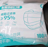 【独立100片】医用口罩透气口罩加宽耳带三层防护面罩防晒防花粉 白色【每一片独立】300只/3袋 实拍图
