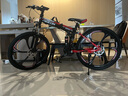 飛鸽（FG FLYING PIGEON） 折叠山地自行车成人男女学生青少年变速便携轻便双减震山地车 黑红26寸六刀轮轴承+指拨+大礼包 21速高配（0-2公里代步） 实拍图