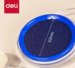 得力(deli)φ82mm透明圆形财务快干印台印泥 办公用品 蓝色9863 实拍图