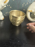 上善若水纯铜百福铜缸全聚宝盆摆件蛇年吉祥铜器纯铜聚财缸摆件全黄铜米缸 一缸金【招宝款】中号 实拍图