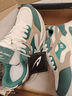 德尔惠（DEERWAY）鞋子男鞋2025秋冬季老爹鞋男士潮流厚底增高休闲运动鞋 米绿桔 39 实拍图