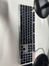 前行者（EWEADN）静音有线无线键盘鼠标套装机械手感游戏办公专用电脑笔记本蓝牙电竞键鼠耳机三件套 金属黑【白光】静音键盘 实拍图