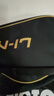 李宁（LI-NING）羽毛球包2支装3支装羽毛球拍包男女款单肩包背包网球包 三支装拍包 黑金 实拍图