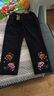 安贞雪中老年人女装妈妈装冬装棉裤奶奶装休闲裤子老太太保暖长裤HN822 红牡丹 3XL 建议2.4-2.7尺腰围 实拍图
