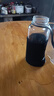 浩迪水杯 玻璃杯 超大容量过滤水杯男大号随手杯创意泡茶杯子便携户外 1000ML(带杯套+茶隔+杯刷) 实拍图